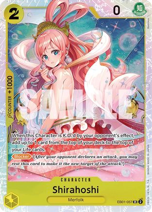 Shirahoshi (EB01-057) - Extra Booster: Memorial Collection Foil [Super Rare]