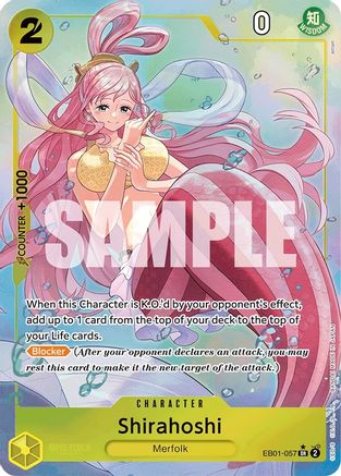Shirahoshi (Alternate Art) (EB01-057) - Extra Booster: Memorial Collection Foil [Super Rare]