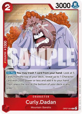 Curly.Dadan (OP07-004) - 500 Years in the Future Foil [Rare]