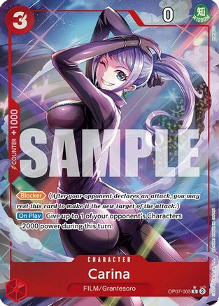 Carina (Parallel) (OP07-005) - 500 Years in the Future Foil [Rare]
