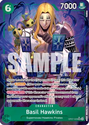 Basil Hawkins (Parallel) (OP07-029) - 500 Years in the Future Foil [Super Rare]