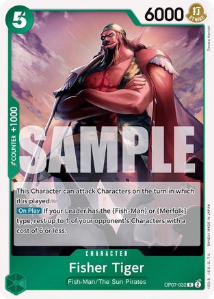 Fisher Tiger (OP07-032) - 500 Years in the Future Foil [Rare]