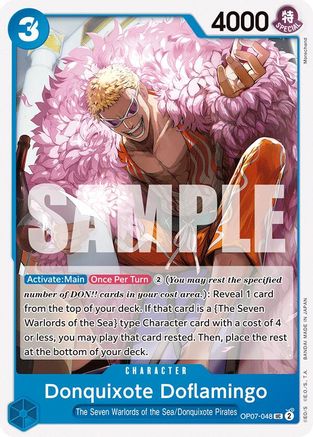Donquixote Doflamingo (OP07-048) - 500 Years in the Future  [Uncommon]