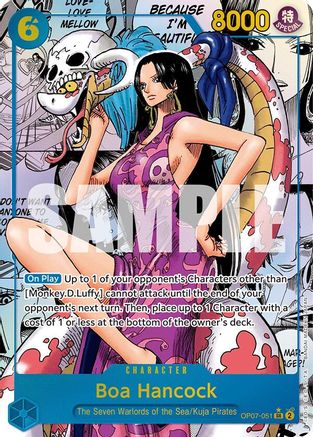 Boa Hancock (051) (Parallel) (Manga) (OP07-051) - 500 Years in the Future Foil [Super Rare]