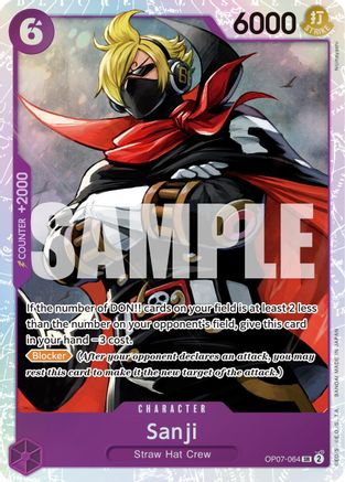 Sanji (OP07-064) - 500 Years in the Future Foil [Super Rare]