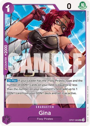Gina (OP07-065) - 500 Years in the Future  [Uncommon]