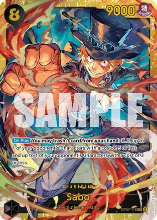 Sabo (OP07-118) - 500 Years in the Future Foil [Secret Rare]