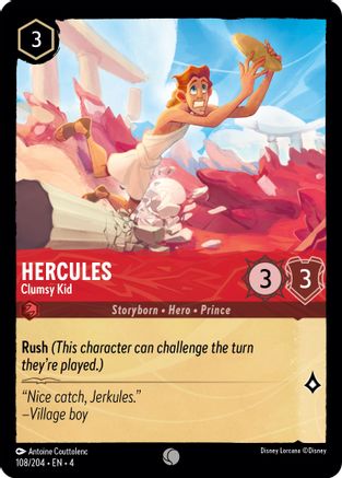 Hercules - Clumsy Kid (108/204) - Ursulas Return  [Common]