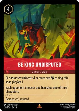 Be King Undisputed (129/204) - Ursulas Return  [Rare]