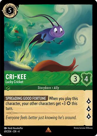 Cri-Kee - Lucky Cricket (69/204) - Ursulas Return Cold Foil [Rare]