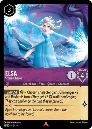 Elsa - Storm Chaser (42/204) - Ursulas Return Cold Foil [Rare]