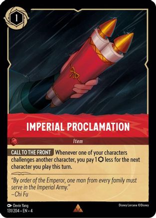 Imperial Proclamation (131/204) - Ursulas Return Cold Foil [Rare]