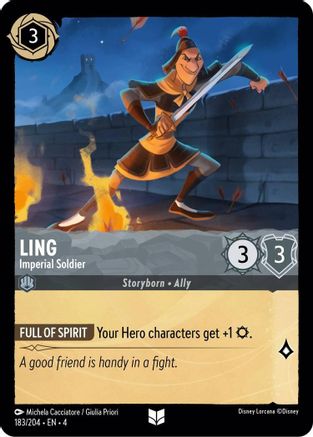 Ling - Imperial Soldier (183/204) - Ursulas Return Cold Foil [Uncommon]