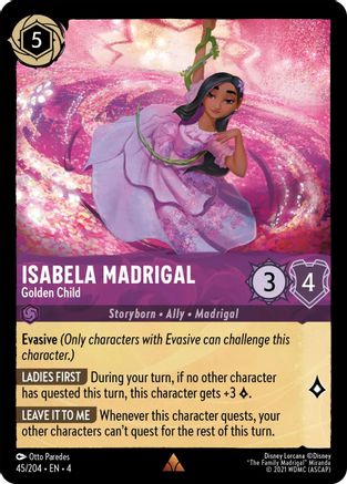 Isabella Madrigal - Golden Child (45/204) - Ursulas Return Cold Foil [Rare]