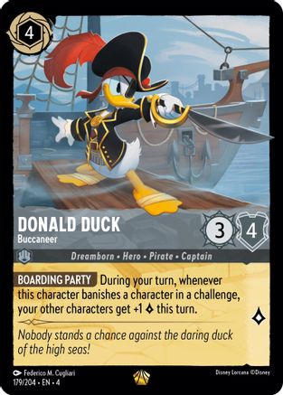 Donald Duck - Buccaneer (179/204) - Ursulas Return Cold Foil [Legendary]