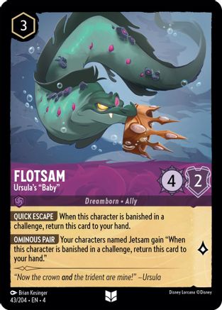 Flotsam - Ursula's "Baby" (43/204) - Ursulas Return  [Uncommon]