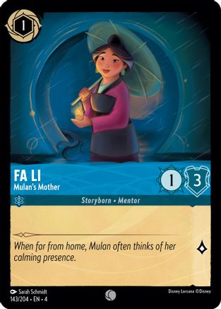Fa Li - Mulan's Mother (143/204) - Ursulas Return  [Common]