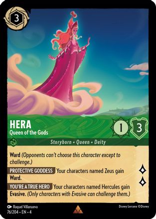 Hera - Queen of the Gods (76/204) - Ursulas Return Cold Foil [Rare]
