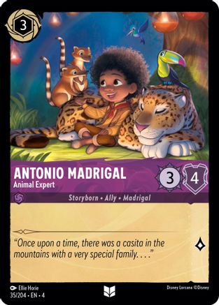 Antonio Madrigal - Animal Expert (35/204) - Ursulas Return Cold Foil [Uncommon]