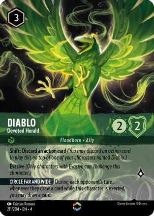 Diablo - Devoted Herald (Enchanted) (211/204) - Ursulas Return Holofoil [Enchanted]