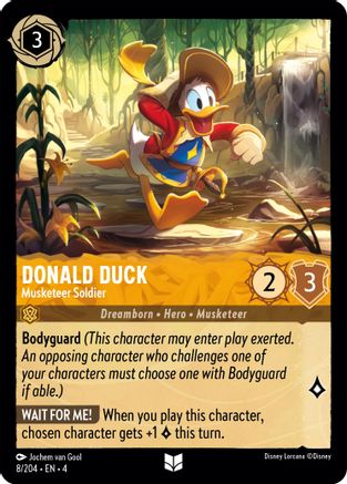 Donald Duck - Musketeer Soldier (8/204) - Ursulas Return  [Uncommon]