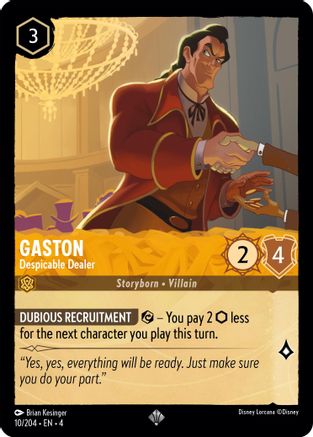 Gaston - Despicable Dealer (10/204) - Ursulas Return  [Super Rare]