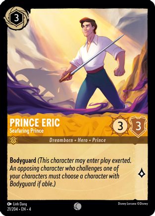 Prince Eric - Seafaring Prince (21/204) - Ursulas Return Cold Foil [Common]