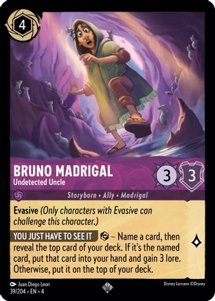 Bruno Madrigal - Undetected Uncle (39/204) - Ursulas Return  [Super Rare]