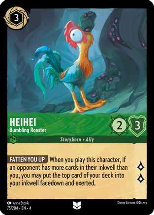 Heihei - Bumbling Rooster (75/204) - Ursulas Return  [Uncommon]