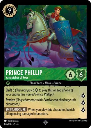 Prince Phillip - Vanquisher of Foes (87/204) - Ursulas Return  [Super Rare]