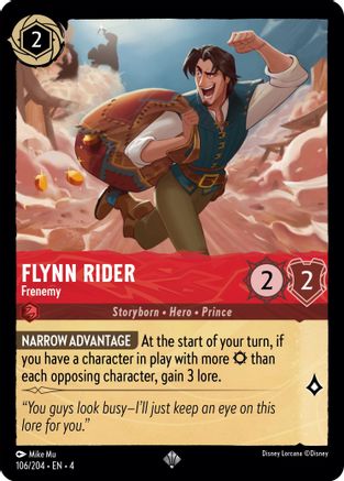 Flynn Rider - Frenemy (106/204) - Ursulas Return Cold Foil [Super Rare]