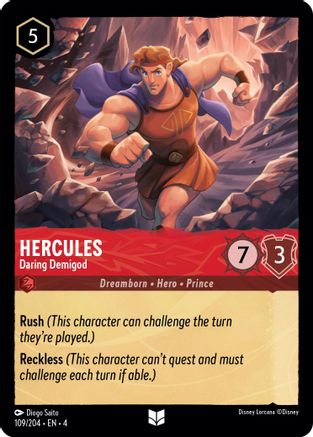 Hercules - Daring Demigod (109/204) - Ursulas Return  [Uncommon]