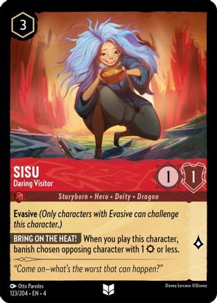 Sisu - Daring Visitor (123/204) - Ursulas Return Cold Foil [Uncommon]