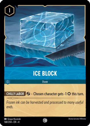 Ice Block (168/204) - Ursulas Return Cold Foil [Common]