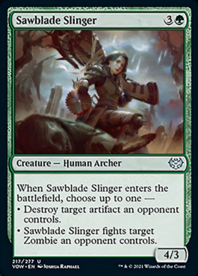 Sawblade Slinger (VOW-217) - Innistrad: Crimson Vow [Uncommon]