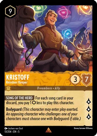 Kristoff - Reindeer Keeper (13/204) - Shimmering Skies  [Rare]
