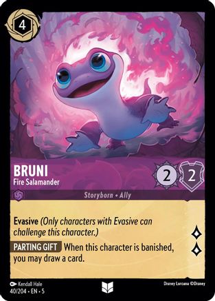 Bruni - Fire Salamander (40/204) - Shimmering Skies Cold Foil [Uncommon]
