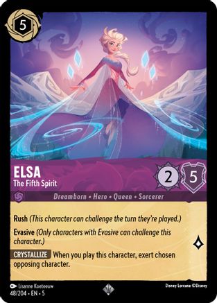 Elsa - The Fifth Spirit (48/204) - Shimmering Skies Cold Foil [Super Rare]