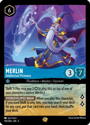 Merlin - Intellectual Visionary (159/204) - Shimmering Skies  [Legendary]