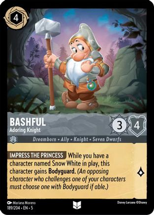 Bashful - Adoring Knight (189/204) - Shimmering Skies Cold Foil [Uncommon]