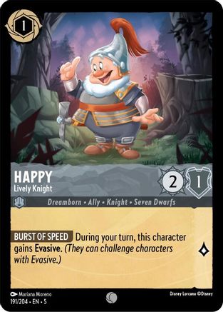 Happy - Lively Knight (191/204) - Shimmering Skies Cold Foil [Common]