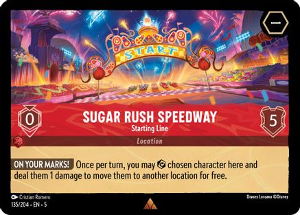 Sugar Rush Speedway - Starting Line (135/204) - Shimmering Skies Cold Foil [Rare]