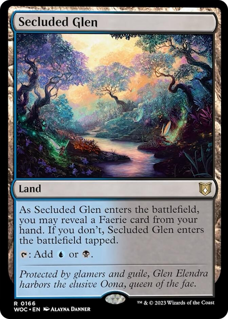 Secluded Glen (WOC-166) - Wilds of Eldraine Commander [Rare]