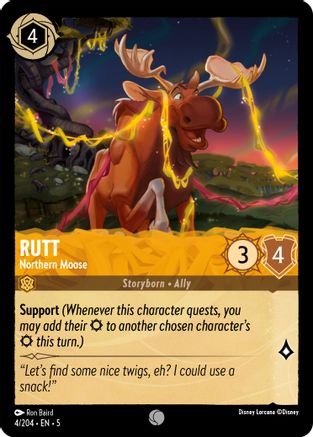 Rutt - Northern Moose (4/204) - Shimmering Skies Cold Foil [Common]