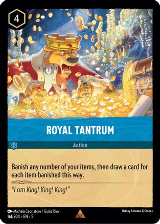 Royal Tantrum (161/204) - Shimmering Skies Cold Foil [Rare]