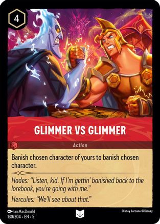 Glimmer vs Glimmer (130/204) - Shimmering Skies Cold Foil [Uncommon]