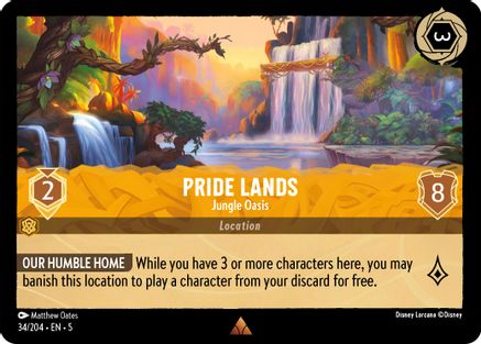 Pride Lands - Jungle Oasis (34/204) - Shimmering Skies  [Rare]