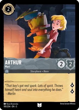 Arthur - Wart (190/204) - Shimmering Skies Cold Foil [Uncommon]