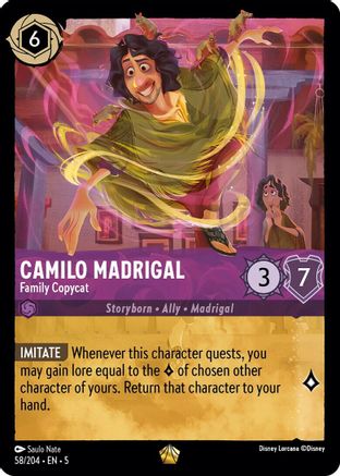 Camilo Madrigal - Family Copycat (58/204) - Shimmering Skies  [Legendary]