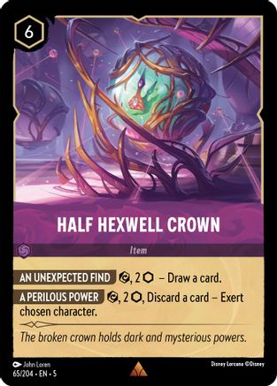 Half Hexwell Crown (65/204) - Shimmering Skies Cold Foil [Rare]